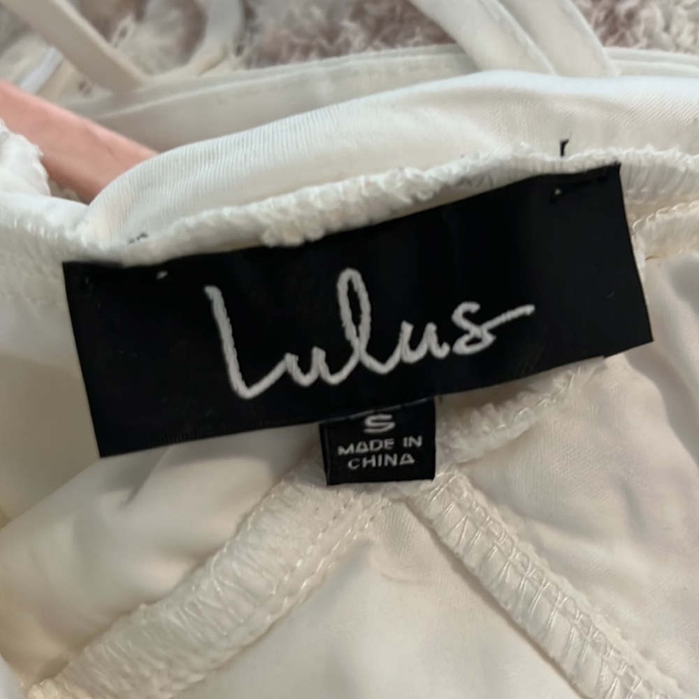 Lulu's White Lace Mini Dress - Picture 9 of 9